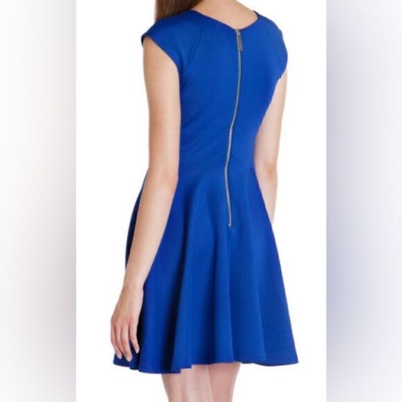 Ted Baker Arwyn Mini Blue Dress Cap Sleeve Size 4 - Picture 4 of 11